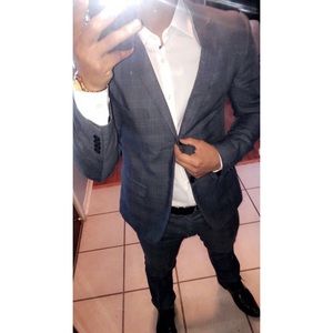 Paisley & Gray blue plaid suit